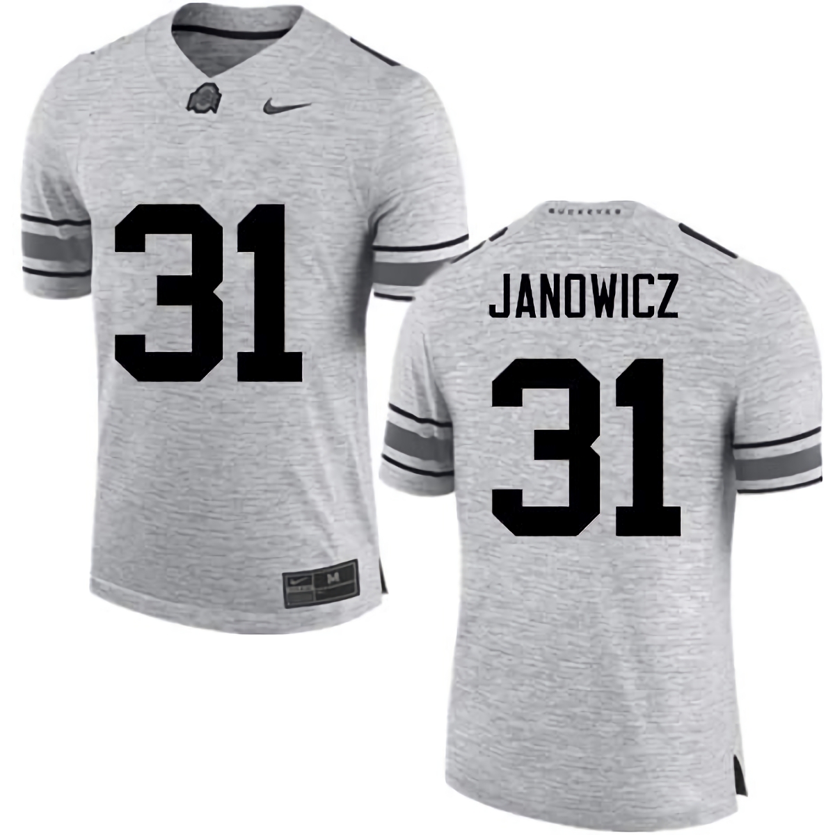Vic Janowicz Ohio State Buckeyes Men's NCAA #31 Nike Gray College Stitched Football Jersey HQI2756OC